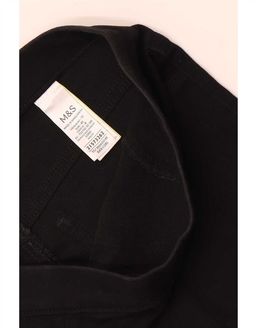 Blugi jegging pentru femei Marks & Spencer UK 12 Medium W30 L30 Bumbac negru