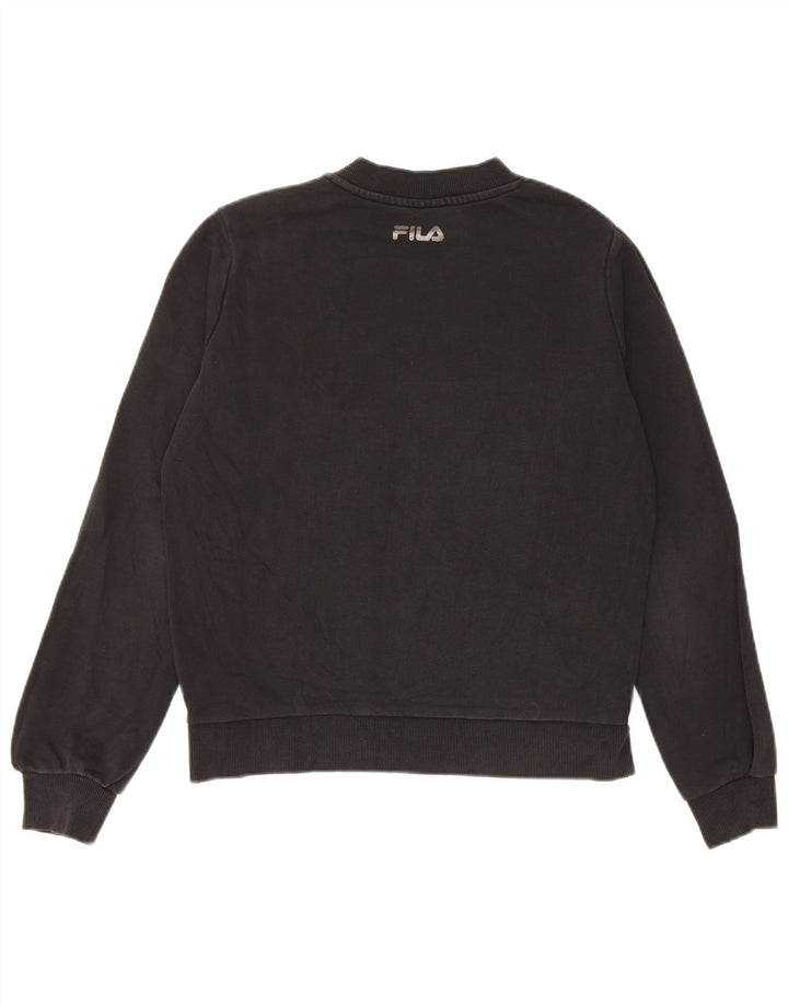 Pulover supradimensionat pentru femei Fila UK 6 XS Bumbac negru