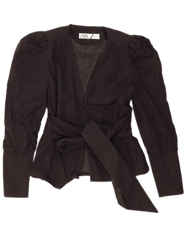 Zara Womens Blazer Jacket UK 12 Medium Black