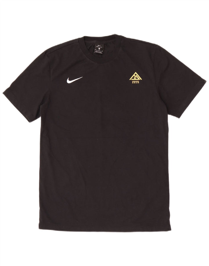 Tricou grafic Nike pentru bărbați Top mediu negru bumbac