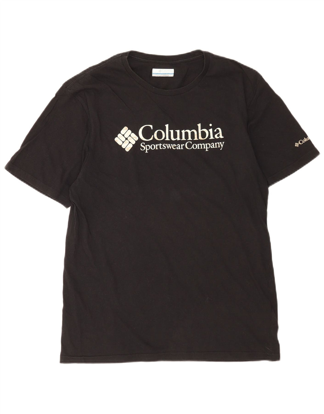 Columbia Bărbați Tricou Top Mediu Negru Bumbac
