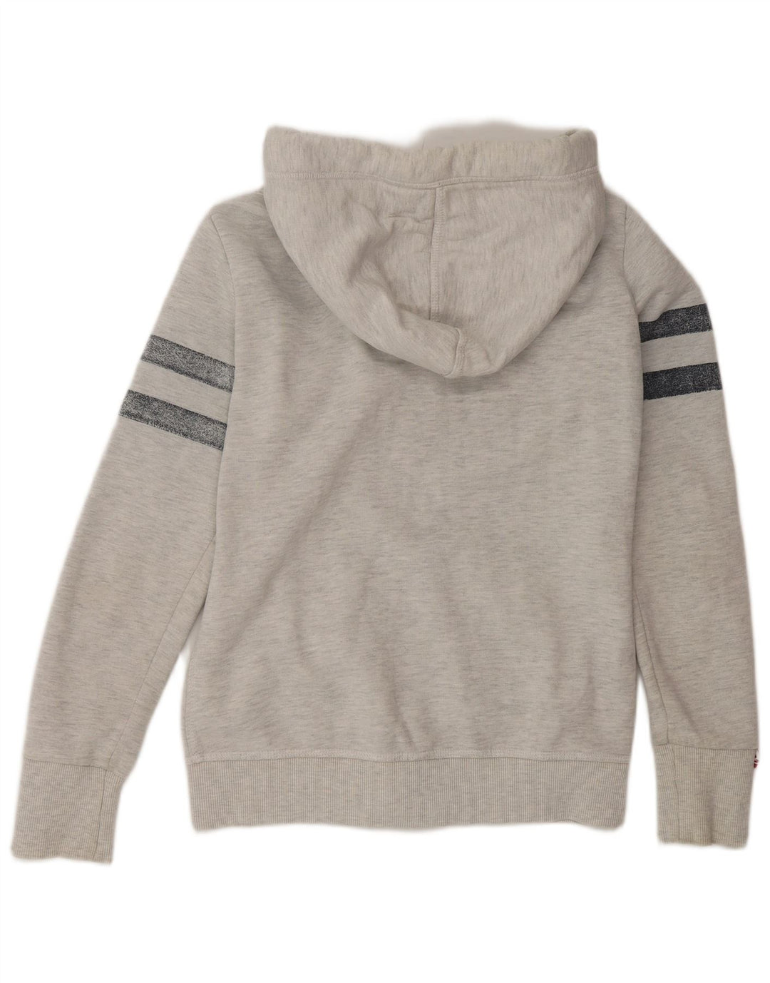 Pulover Superdry Graphic Zip pentru femei UK 14, bumbac gri mediu