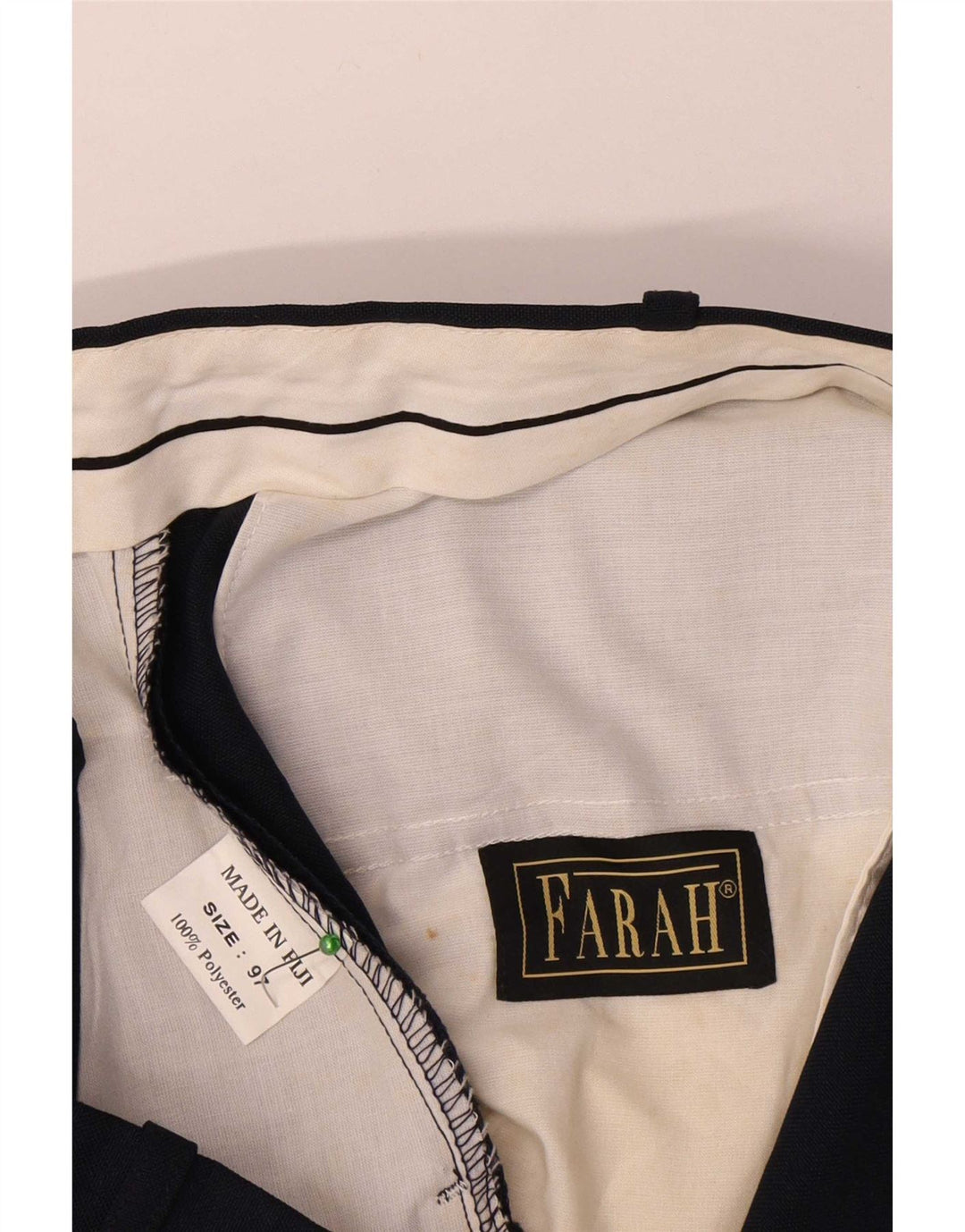 Pantaloni scurți chino pentru bărbați Farah W38 XL poliester bleumarin