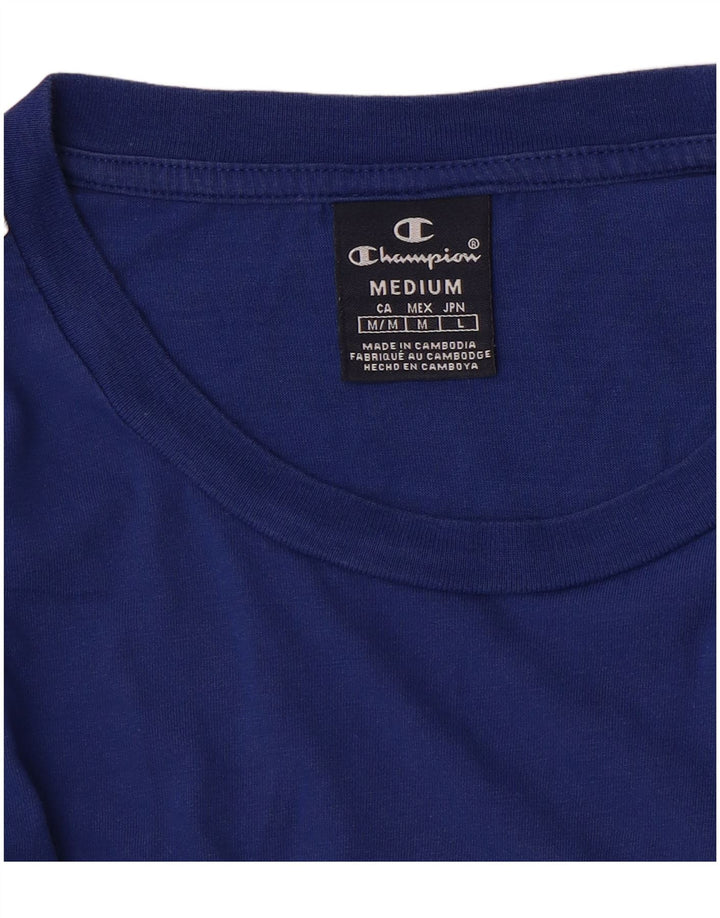 Tricou grafic pentru bărbați Champion Top Medium Blue Colorblock