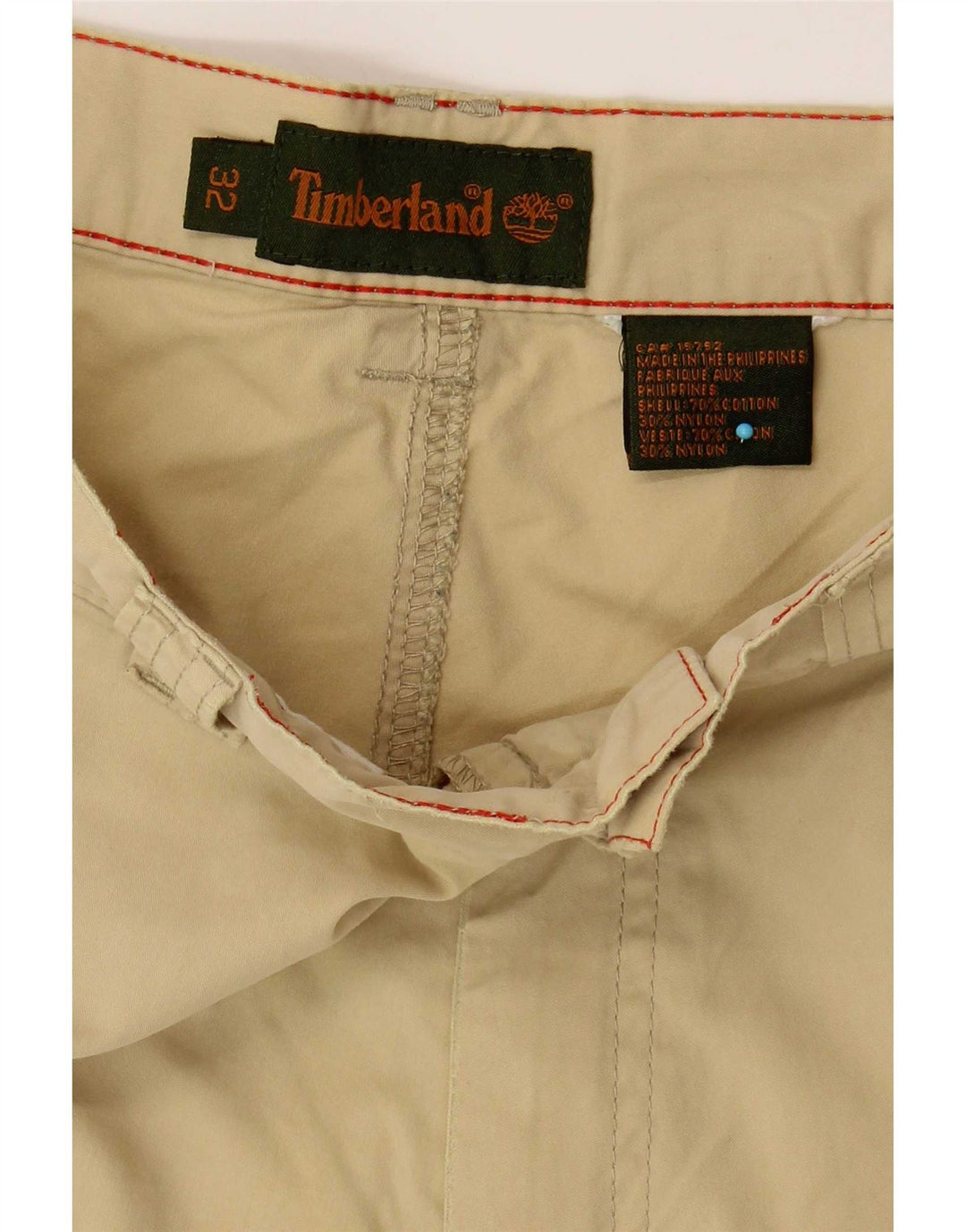 Pantaloni scurți cargo pentru bărbați Timberland W32 bumbac mediu bej
