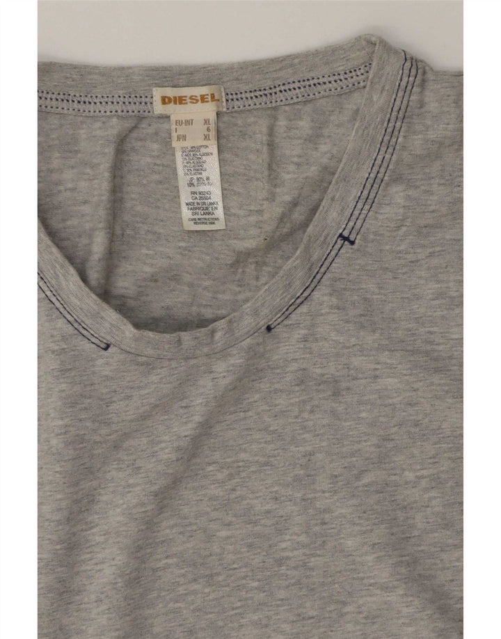 Tricou pentru bărbați Diesel Top XL bumbac cu pete gri