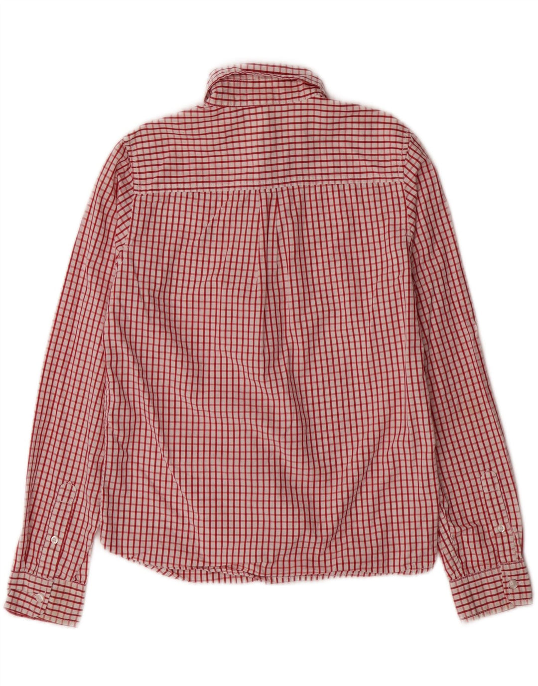 BENETTON Boys Shirt 7-8 Years Red Check