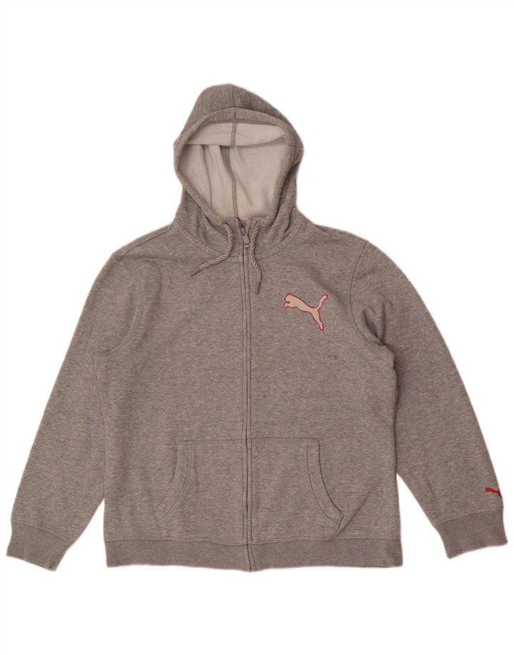 Pulover Puma pentru femei, cu fermoar, UK 16, mare, gri