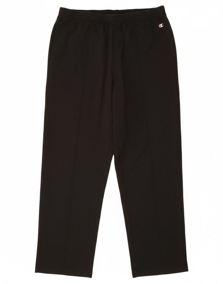 CHAMPION Mens Tracksuit Trousers XL Black Polyester
