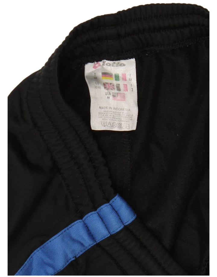 Pantaloni scurți sport Lotto pentru bărbați Marea Britanie 38/40 Poliester color bloc negru mediu