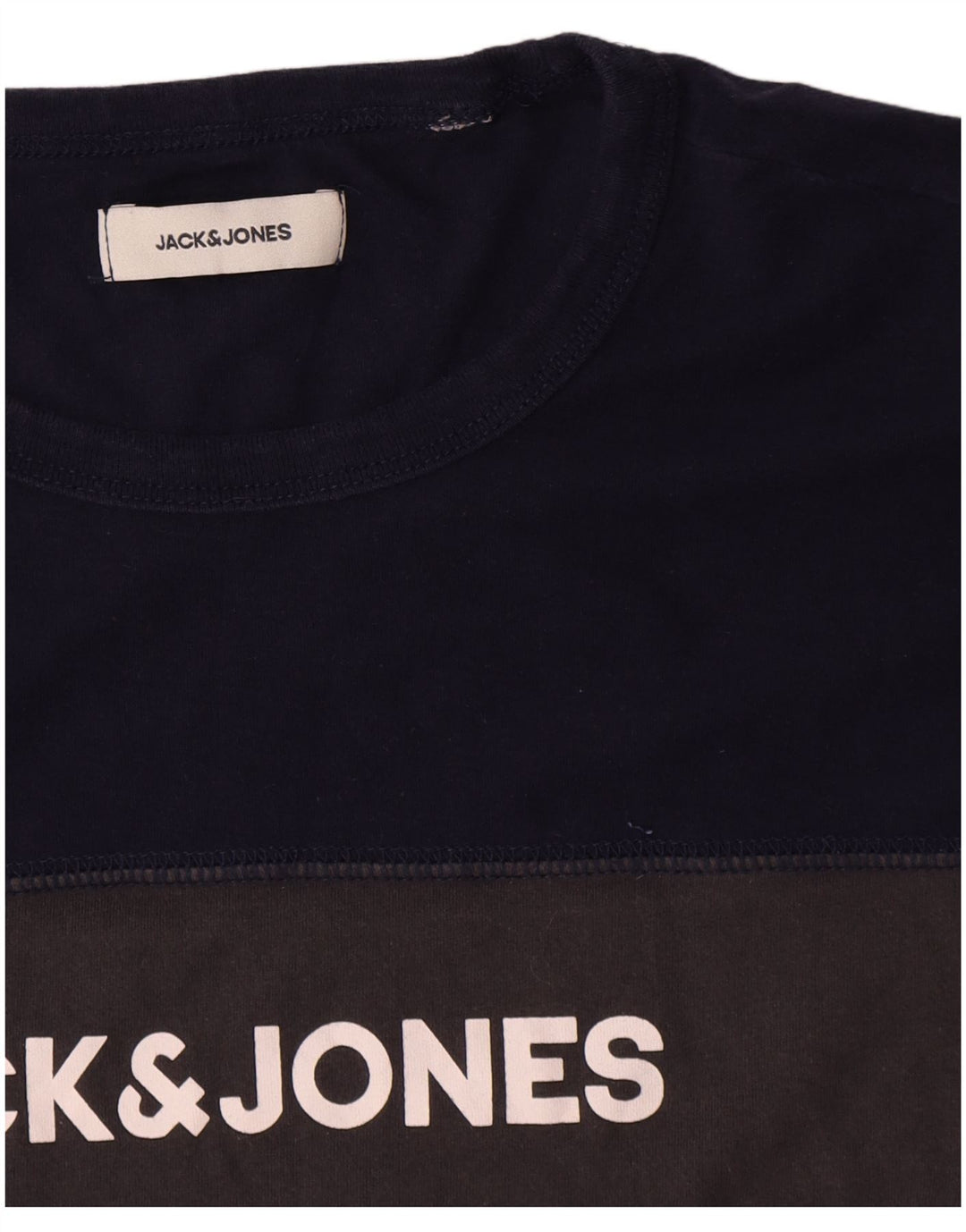 Tricou cu grafic Jack & Jones pentru bărbați Top Medium Gri Colorblock