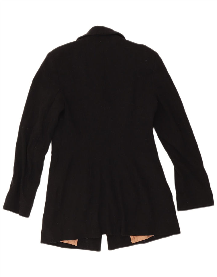 Massimo Dutti Jachetă Blazer Femei cu 4 nasturi EU 38 Lână neagră mică