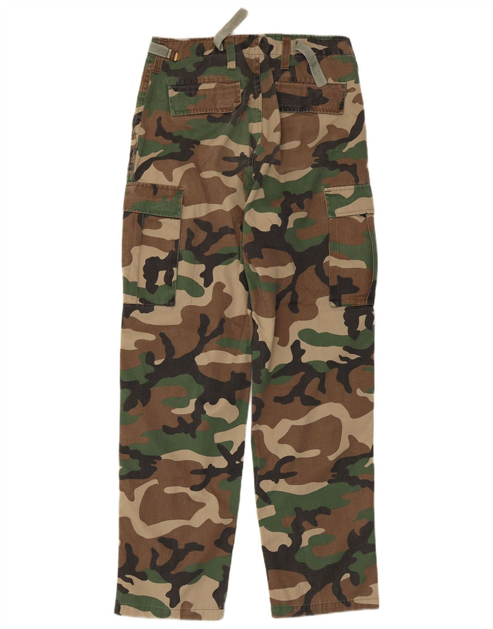 Pantaloni cargo pentru bărbați VINTAGE Mediu L32 L31 Poliester de camuflaj kaki