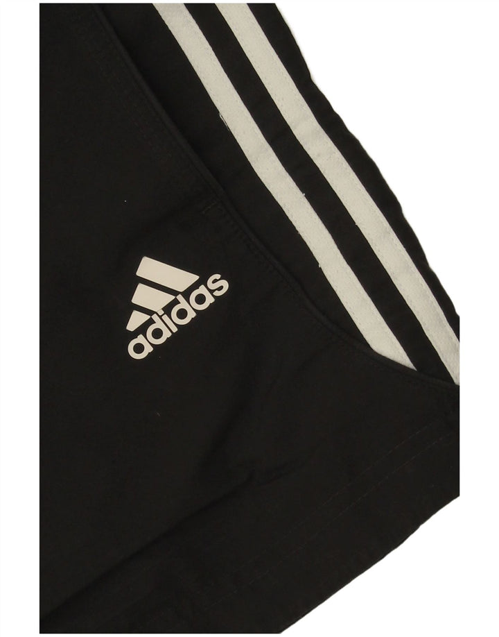 Pantaloni scurți sport Adidas pentru femei UK 8 Small Negru Poliester