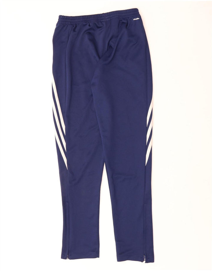 Pantaloni de trening ADIDAS Climalite pentru baieti 13-14 ani poliester albastru