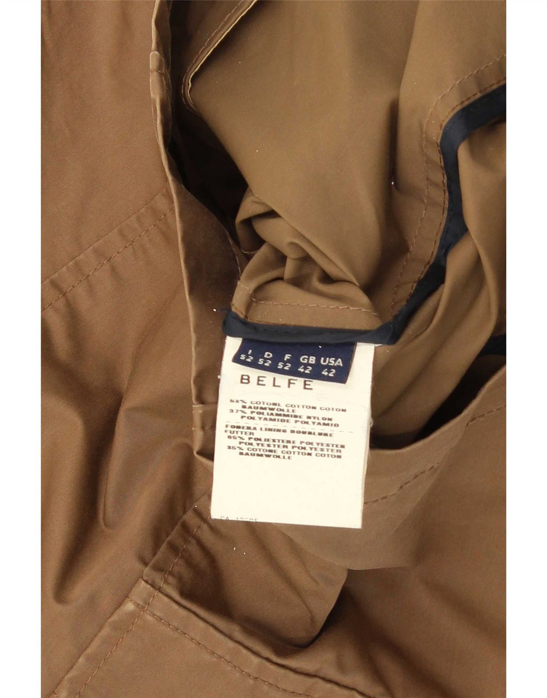 Jachetă Belfe pentru bărbați, UK 42 XL, bumbac, bej