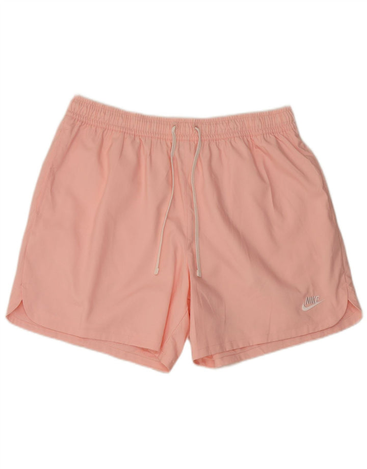 Pantaloni scurți de înot Nike pentru femei UK 18 XL roz poliester