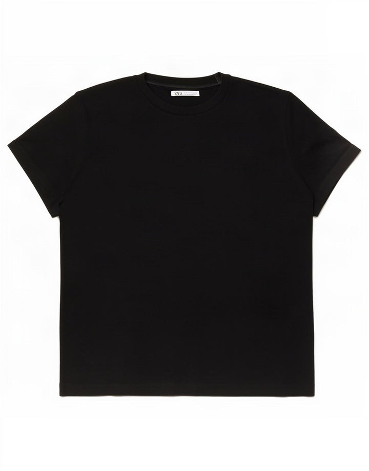 Tricou pentru bărbați Zara Top Mic Negru