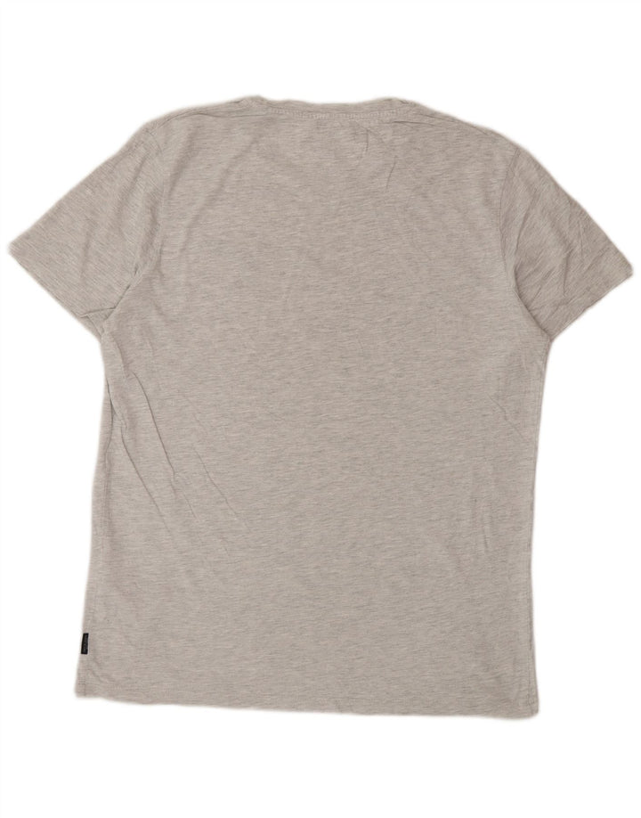 Tricou Jack & Jones pentru bărbați Top mare din bumbac cu pete gri