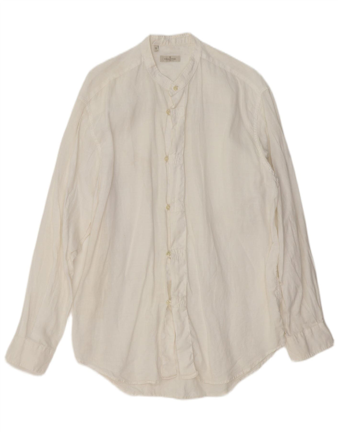 ERMENEGILDO ZEGNA Cămașă pentru bărbați in alb mediu