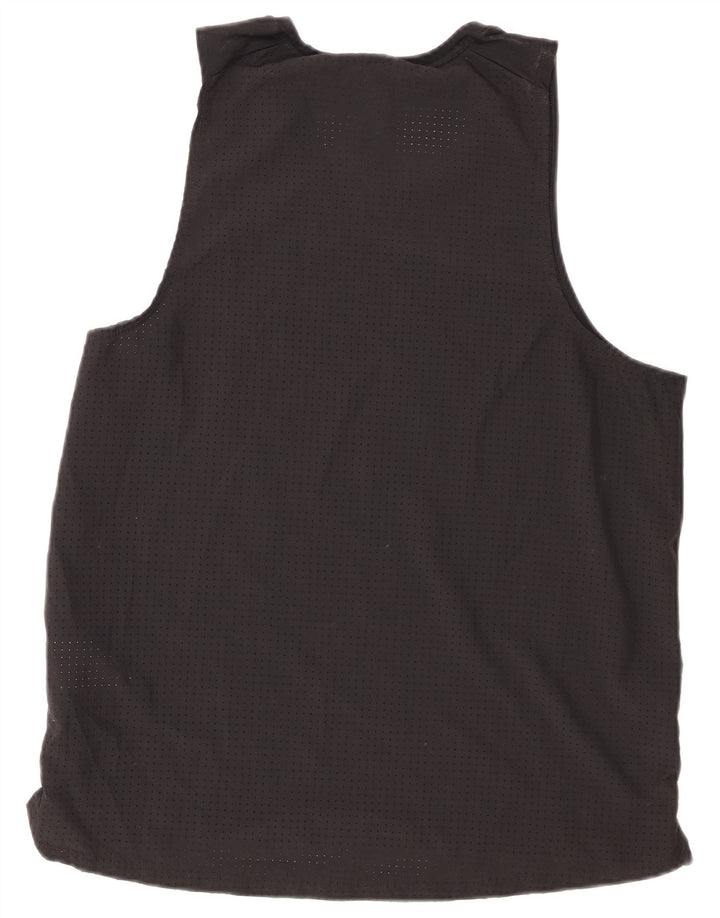 Top cu vestă grafică Nike Dri Fit pentru bărbați, mare, negru, poliester