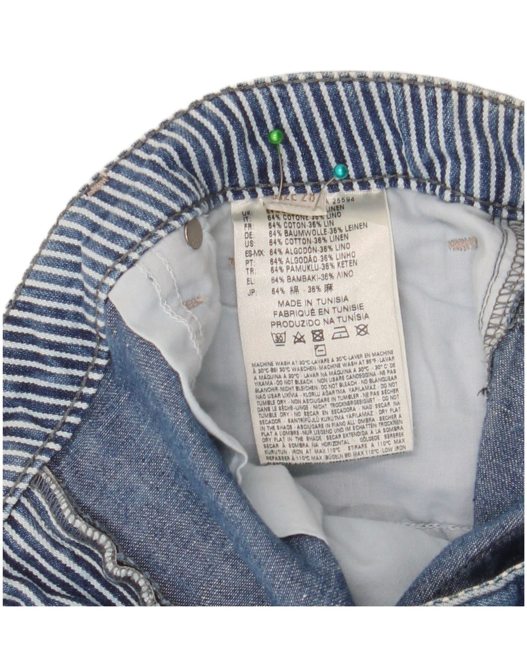 Pantaloni scurți din denim pentru femei Diesel W28, bumbac albastru mediu