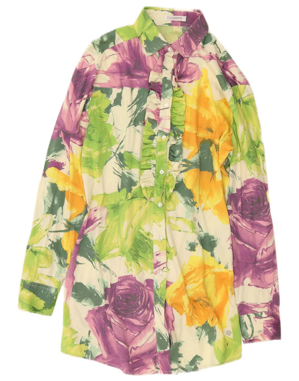 Naracamicie Womens Shirt Dress UK 16 Large Multicoloured Floral