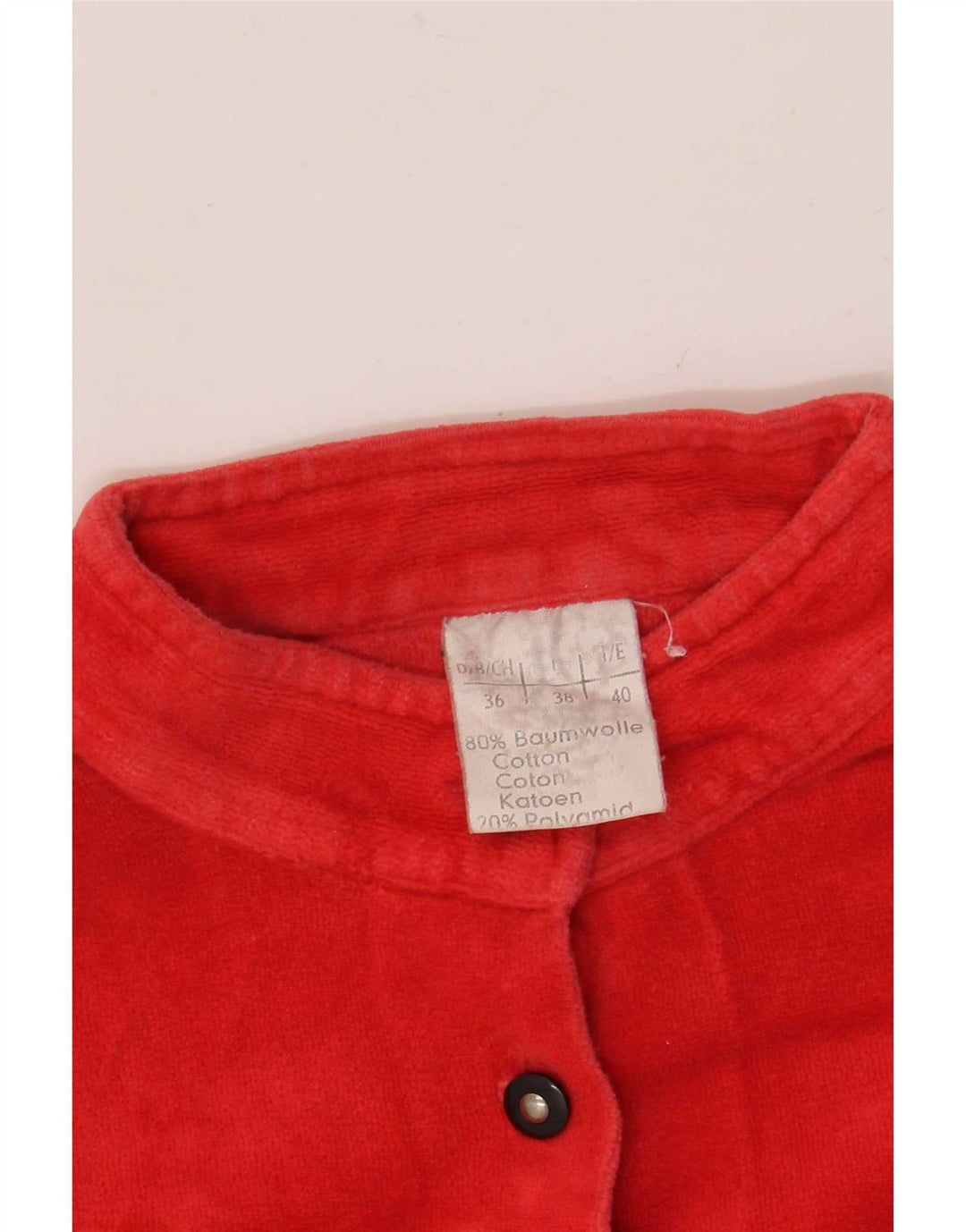 Pulover vintage pentru femei, cu croiala lejeră EU 38, roșu mediu, bloc de culoare