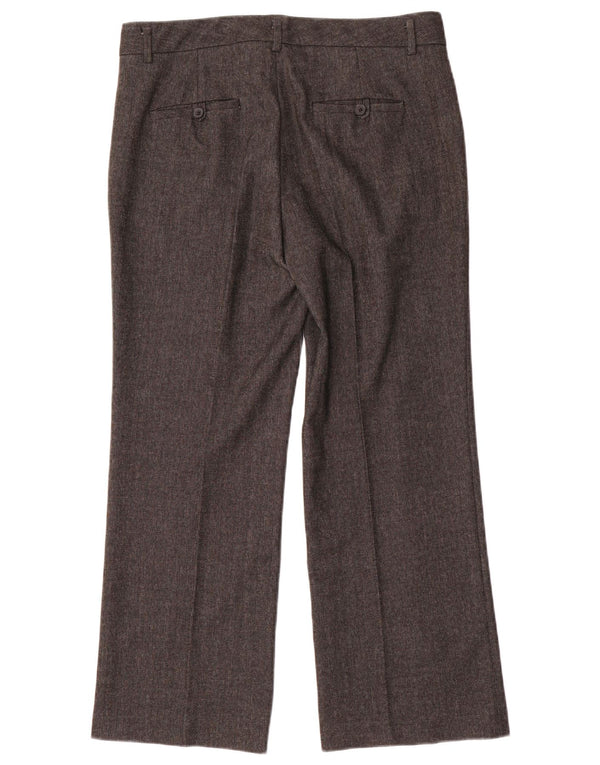 Pantaloni de costum drepți pentru femei Zara EU 40 Mediu L30 L27 Gri Herringbone