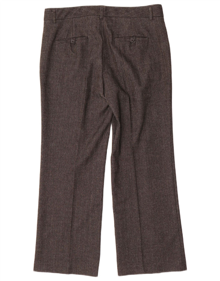 Pantaloni de costum drepți pentru femei Zara EU 40 Mediu L30 L27 Gri Herringbone