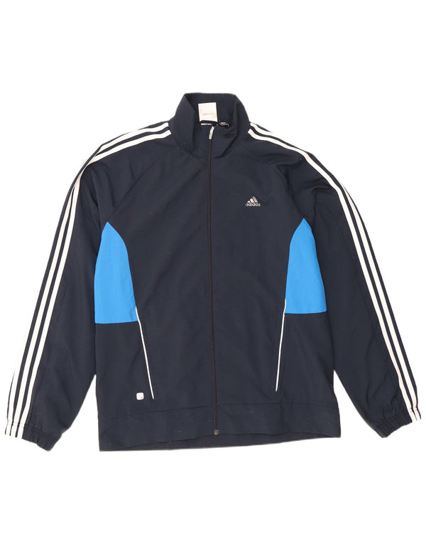 Jachetă de top pentru trening Climalite pentru bărbați Adidas, mijlociu, albastru bleumarin