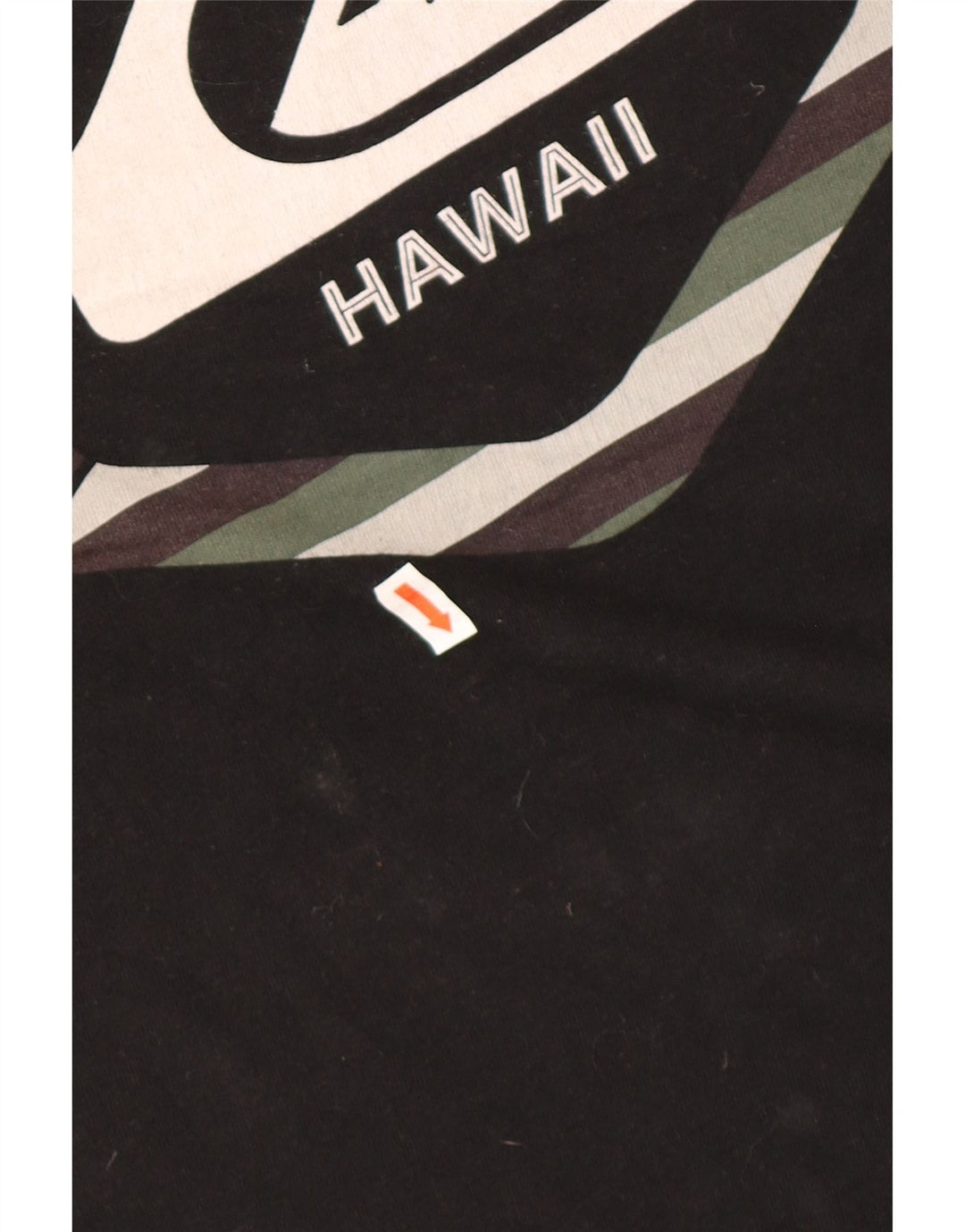 QUIKSILVER Tricou grafic Hawaii Regular Fit pentru bărbați Top mare din bumbac negru
