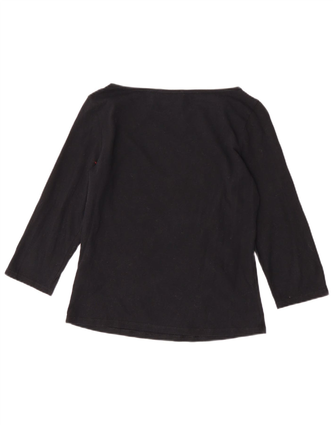 Crop Top pentru femei Marks & Spencer mânecă 3/4 UK 12 bumbac mediu negru