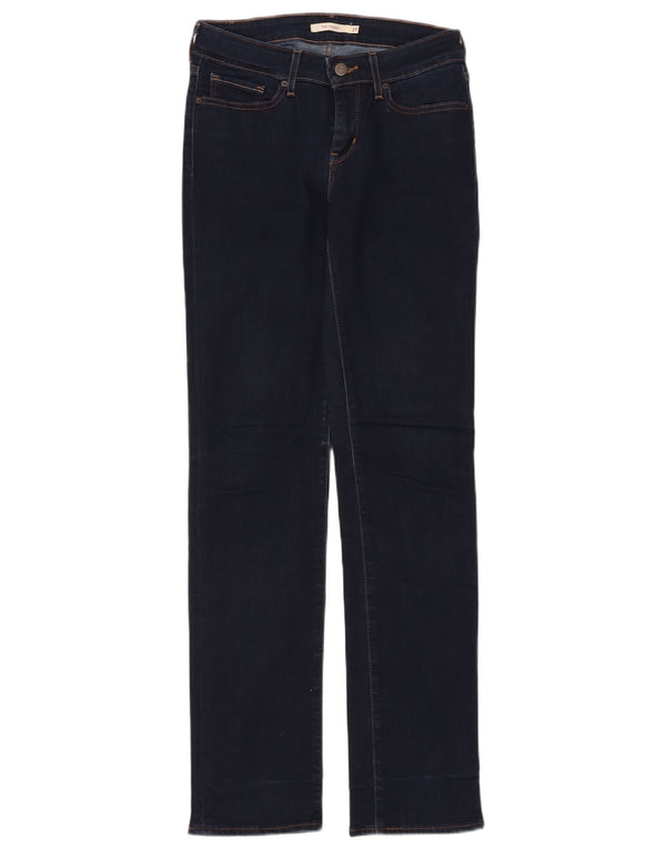 Blugi drepti 714 pentru femei LEVI'S L27 L32 bumbac bleumarin