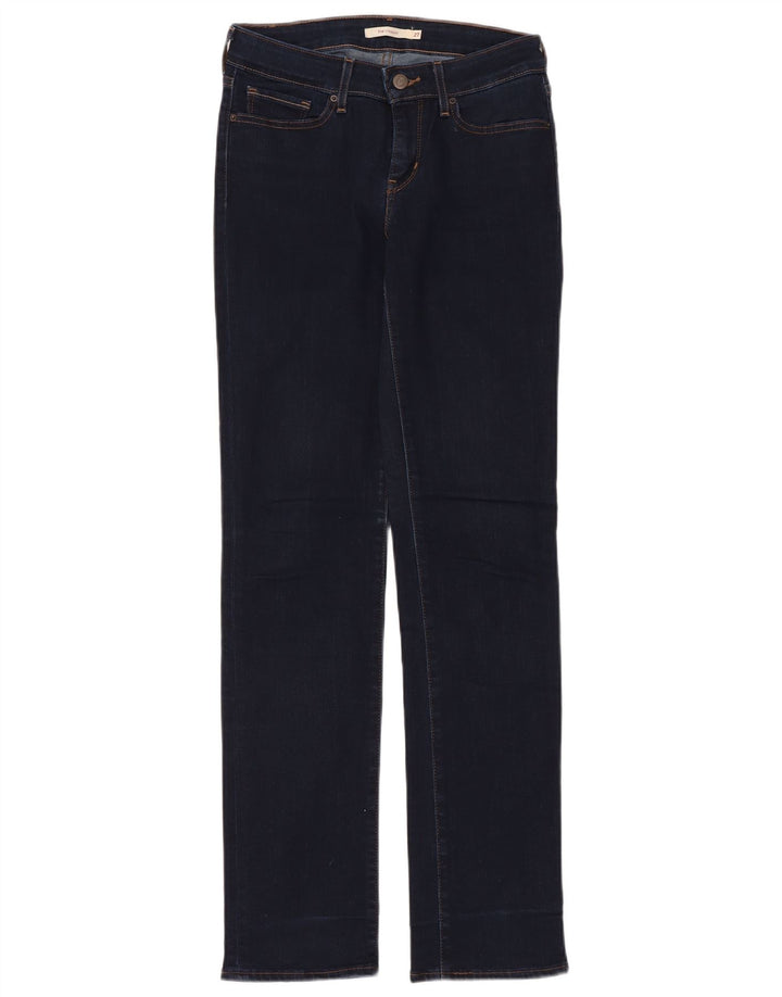 Blugi drepti 714 pentru femei LEVI'S L27 L32 bumbac bleumarin