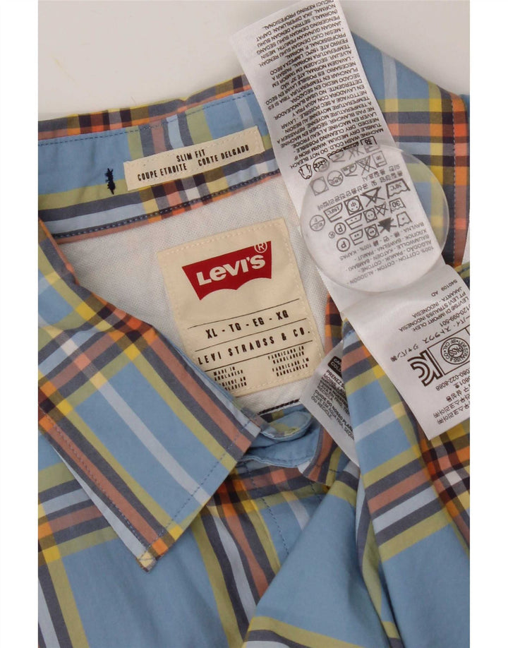 Cămașă Levi's Slim Fit XL Blue Check Bumbac