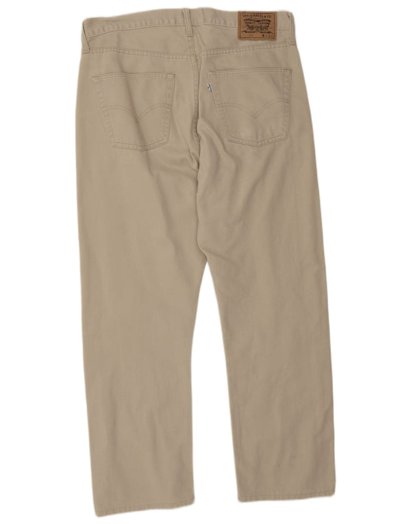 Pantaloni casual drepti pentru bărbați Levi's 505 W36 L28 bumbac bej
