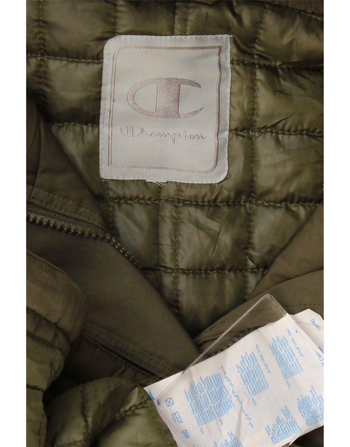 Jachetă parka cu glugă Champion pentru femei UK 18 XL Kaki Poliester