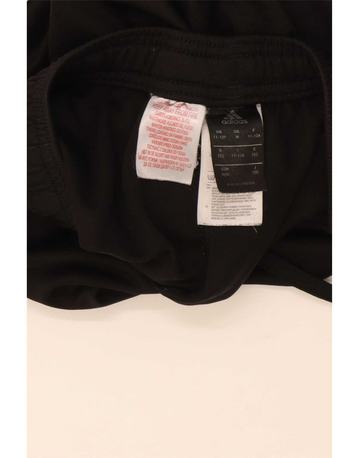 Pantaloni de trening Adidas baieti 11-12 ani poliester negru