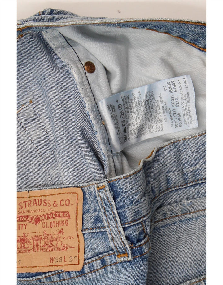 LEVI'S Mens 751 Straight Jeans W38 L27 Blue Cotton Vintage Levi's and Second-Hand Levi's from Messina Hembry 