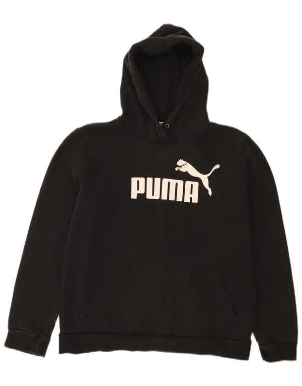 Pulover pentru femei Puma Graphic Hoodie UK 12 Medium Black Bumbac