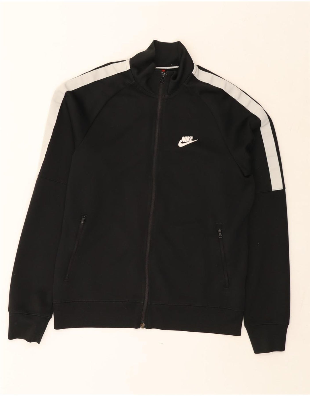 Jachetă de trening pentru bărbați Nike, negru mediu, poliester bloc de culoare