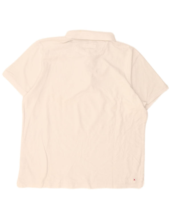 Tricou polo pentru bărbați Fat Face XL Bumbac alb