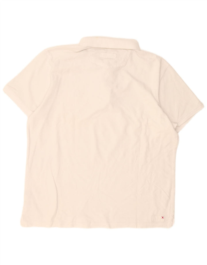 Tricou polo pentru bărbați Fat Face XL Bumbac alb
