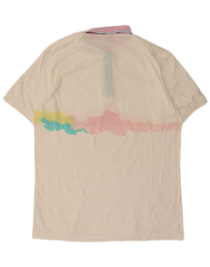 Tricou polo Fila pentru bărbați IT 54 XL Alb Tie Dye