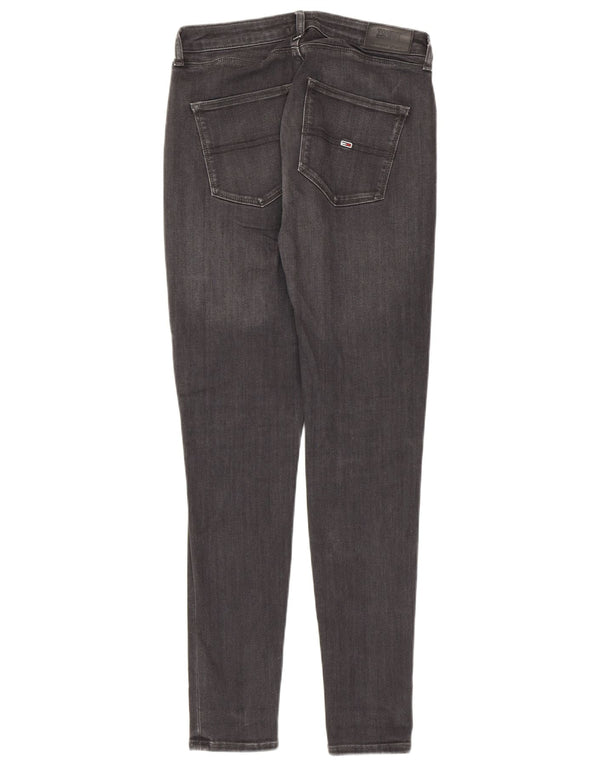 Blugi super skinny pentru femei cu talie înaltă Tommy Hilfiger L28 L28 bumbac gri