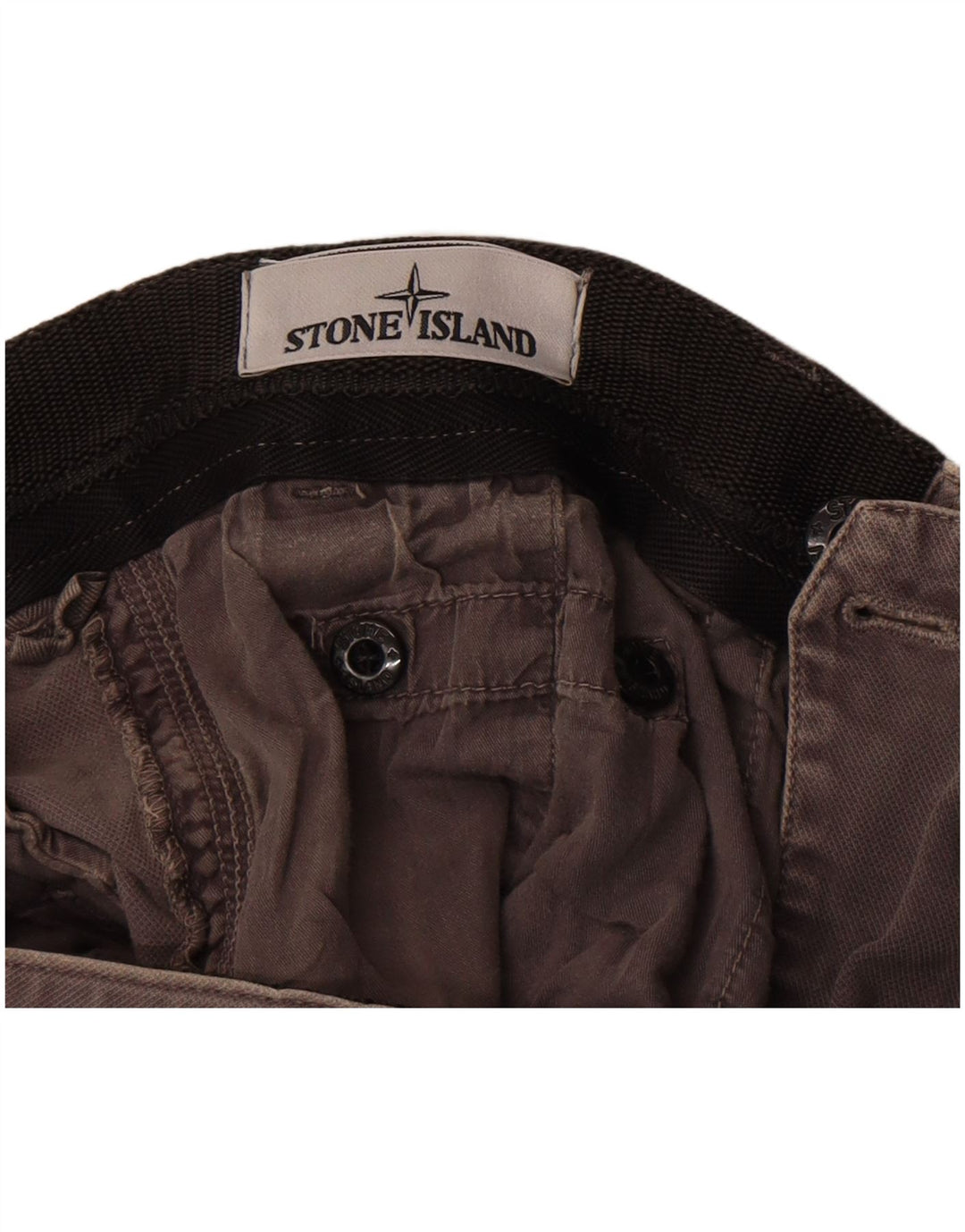 Stone Island Pantaloni drepti cargo pentru bărbați L32 L34 bumbac gri