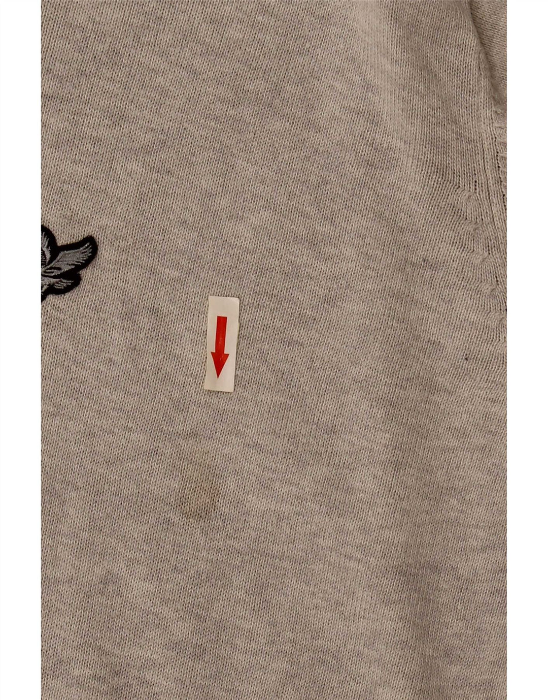 Pulover cu decolteu în V Lyle & Scott pentru bărbați, bumbac, gri mare