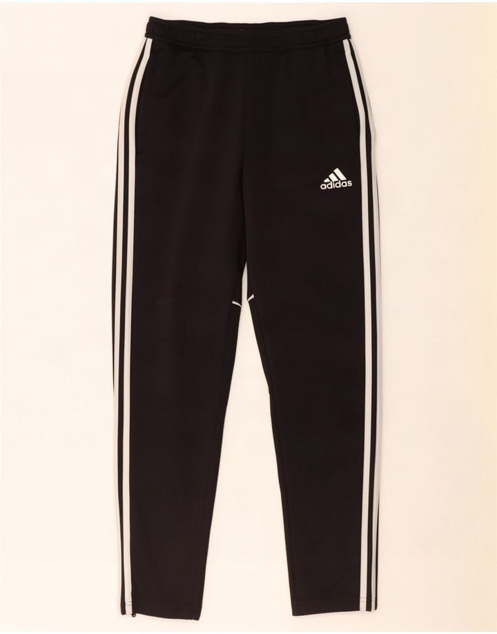Pantaloni de trening Adidas pentru bărbați, poliester mediu negru