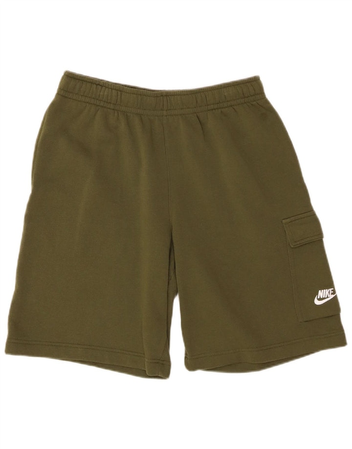 Pantaloni scurti sport pentru bărbați NIKE, bumbac kaki mic